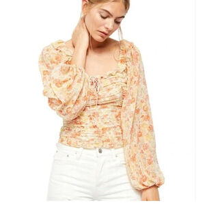 Free People Mable Floral Top – XS
